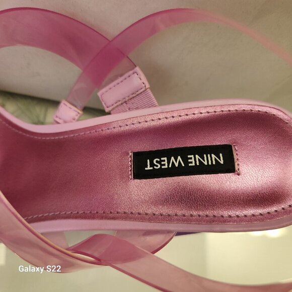 Nine West Pink "Tenia" Heeled Sandals. NIB. Size 10 - Picture 3 of 12
